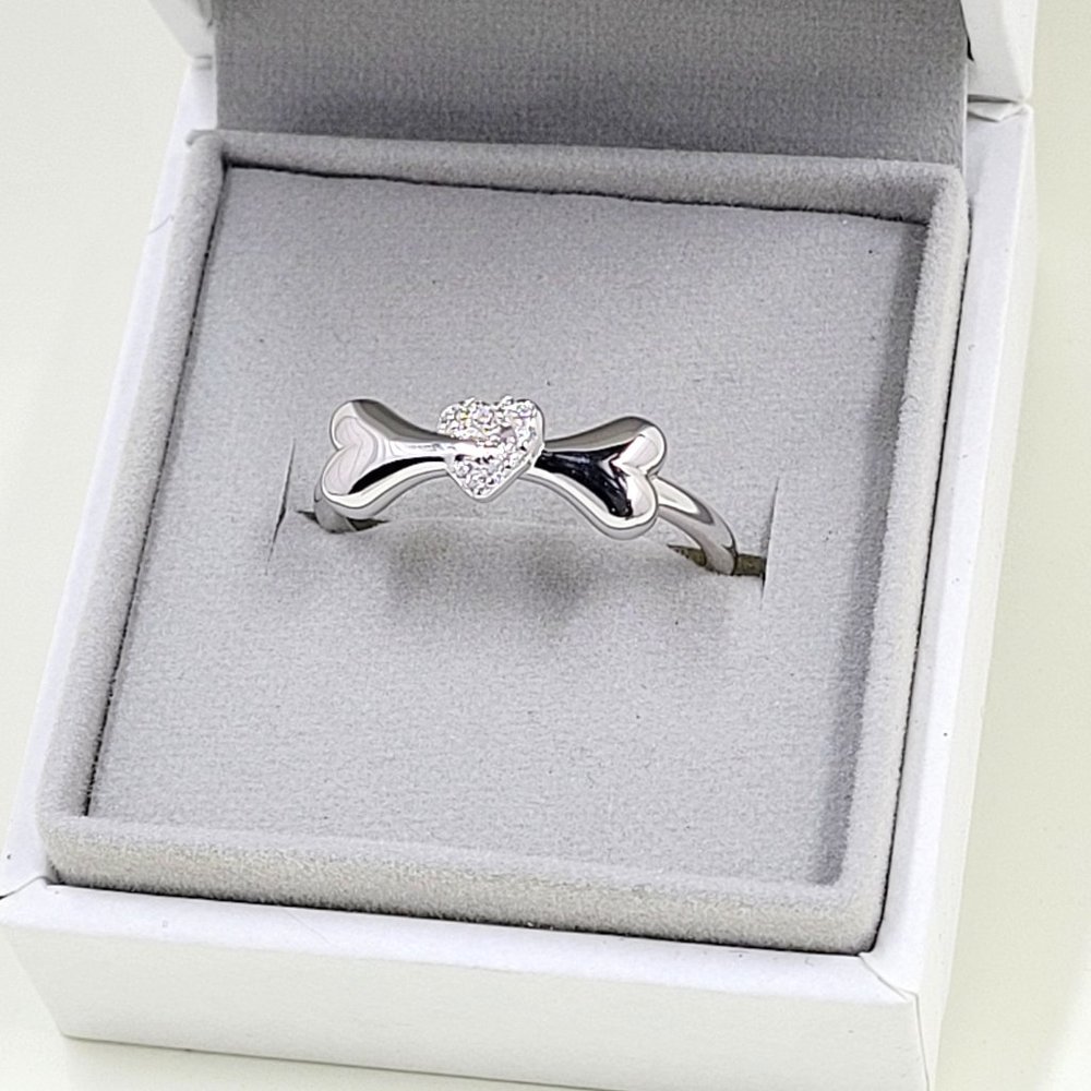 Sterling Silver Puppy Love Ring